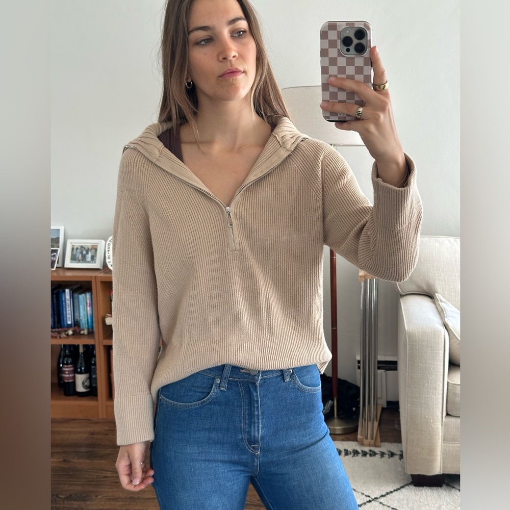 Half-zip sweatshirt